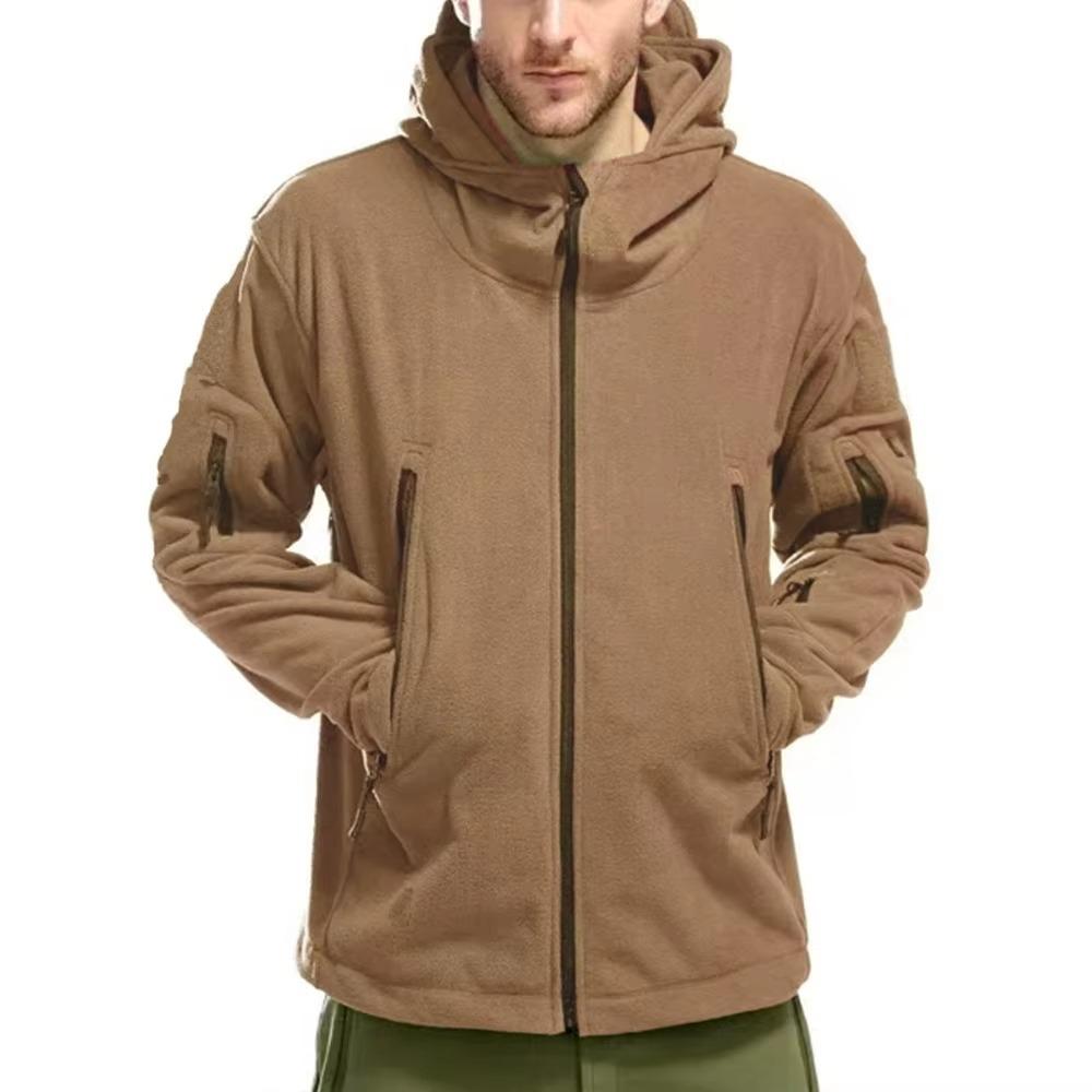 Мужская тактическая куртка Polar Fleece Осень-Зима 7 Многоцелевые Большие Карманы Куртки-бомберы Пальто для активного отдыха для мужчин