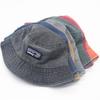 Cotton Bucket Hat With Embroidered Letters For Sun Protection And Casual Wear