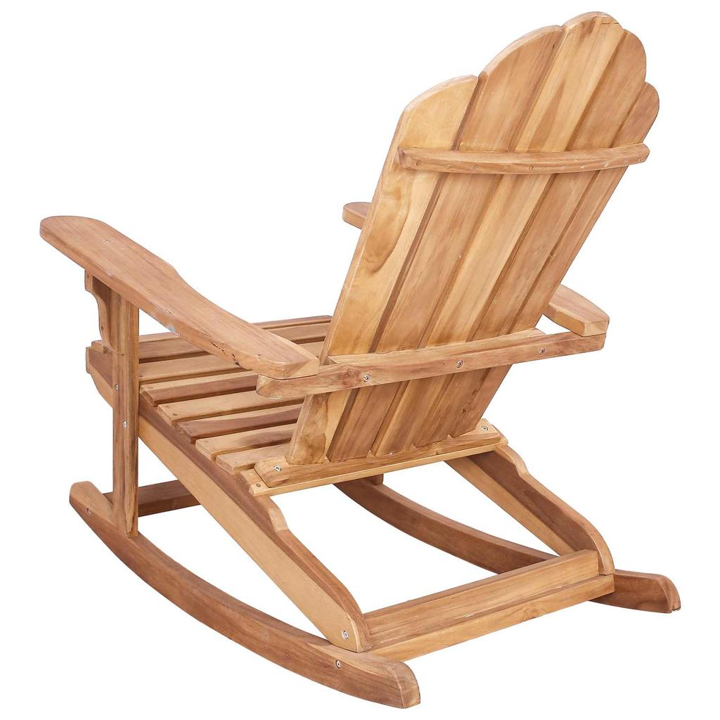 Adirondack Swing Chair Natural Solid Teak Wood