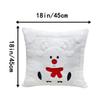 Reindeer Christmas Pillow Covers Plush Xmas Pillowslip Throw Cushion Case  Festive Holiday
