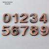 Antique Bronze 3D Number Sign for Doors (5cm) - Hotel Room or Home Header