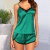 Women Sexy-Lingerie Sleepwear Satin Silk Babydoll  Nightwear Pajamas Set