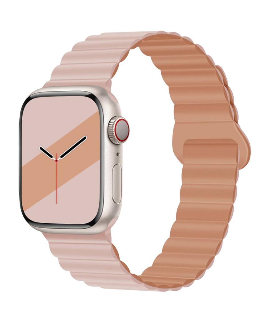 Dijiji Apple Watch Все модели 9/8/7/6/5/4/Se/Ultra Силиконовые звенья Магнитные ремешки 38/40/41/42/44/45/49 мм