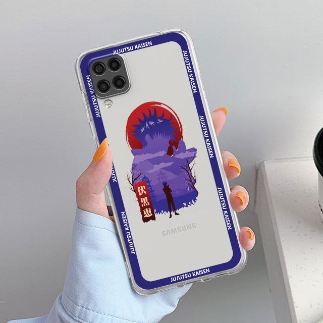 Прозрачный чехол для Samsung Galaxy A52 A12 A51 A32 A21s A71 A32 A22 50 A70 A31 A72 5G, чехол для телефона Genshin Impact Jujutsu Kaisen Coque
