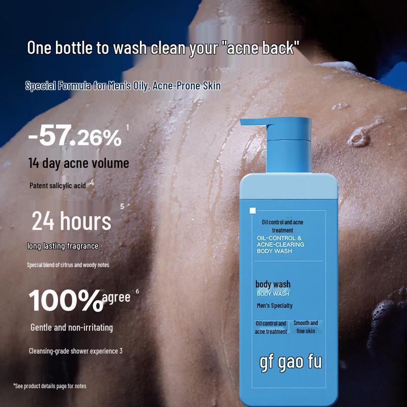 GF Men's Oil Control & Acne Shower Gel Combo