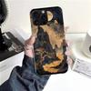 Мягкий чехол для телефона в китайском стиле с рисунком тушью Для IPhone 18 11 17 Air 16E 16 Pro Max 15 + 14 Plus 13 Mini 12 Apple 7 SE 8 Fundas C