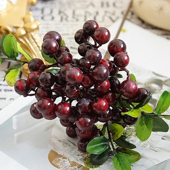 1 ветка, искусственные фрукты, ягоды, сделай сам, свадебная вечеринка, домашний декор для отеля, кафе, сада