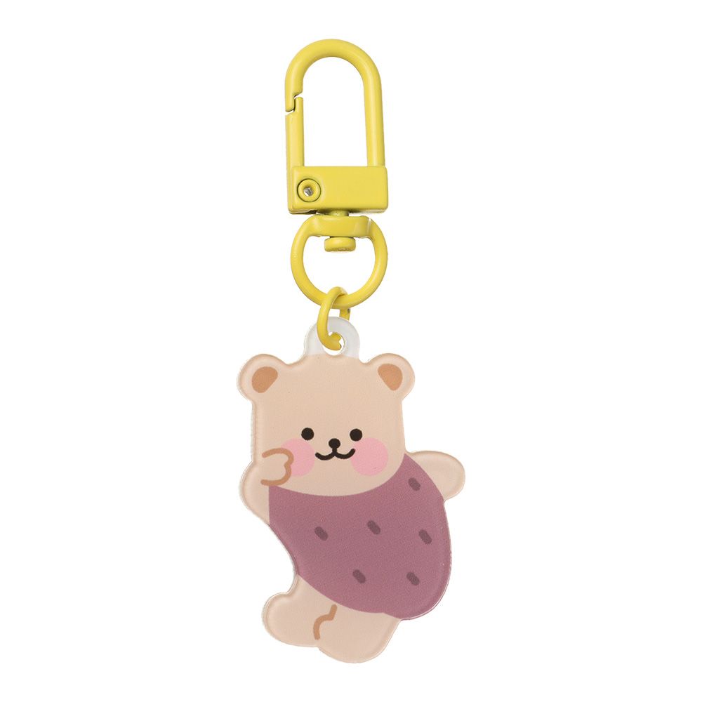 Fashion Jewelry Acrylic Phone Chain Bag Pendant Rabbit Cat Bear Keyring Keychains