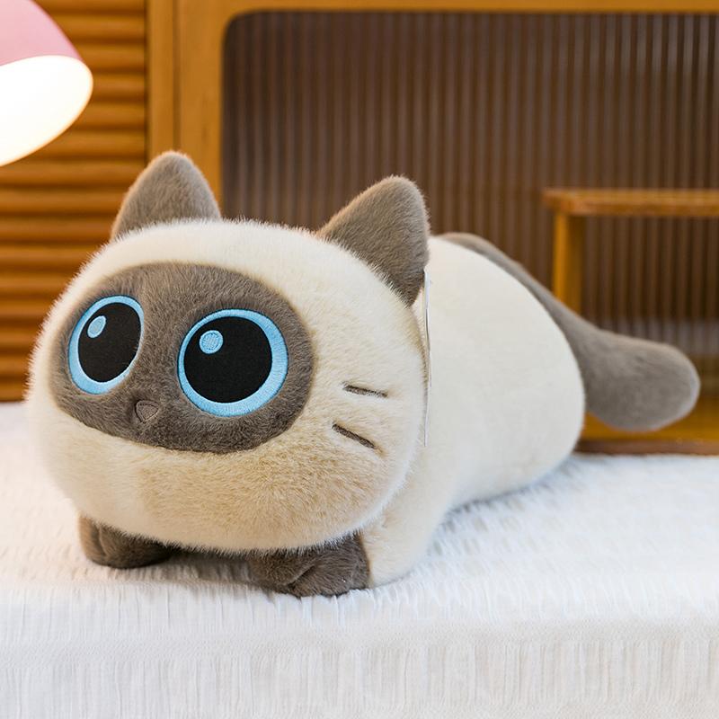 20/35 см Кавайная Мягкая Плюшевая Игрушка Черный Кот Набитое Животное Плюшевый Кот Кукла Подушка Милый Подарок на День Рождения для Детей Девочек Домашний Декор