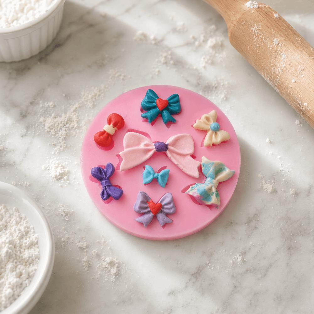 Small Bow Shape Bowknot Silicone Mold 3D Shape DIY Baking Tool Fondant Cake Mold DIY Craft