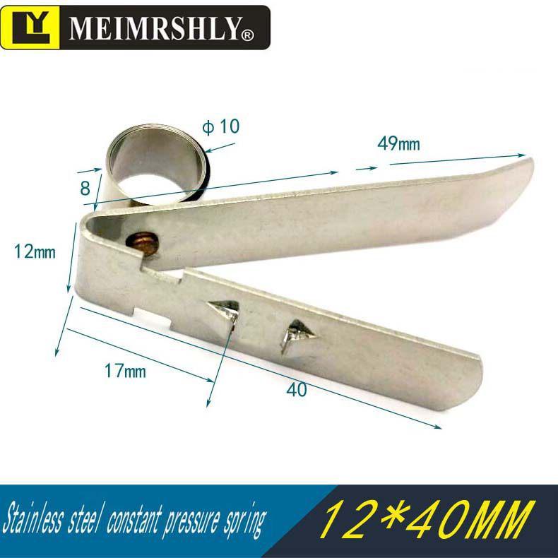 JR Motor Carbon Brush Holder Grip Bracket with Constant Force Spring, Aluminum Copper, 25*32*60 mm.