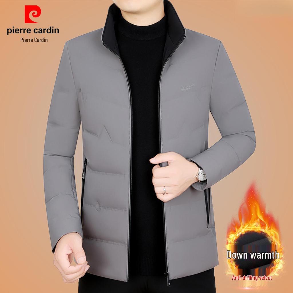 Мужская легкая пуховая куртка Pierre Cardin приталенного кроя - Повседневное пальто Осень/Зима для среднего и пожилого возраста