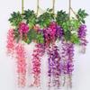 Artificial Wreath Flower Leaves Wisteria Rattan Wedding Christmas Decoration Home Decor Festive Party Supplies Vase Accessories