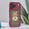 Очаровательный чехол-кролик с защитой от падения для iPhone 17, 16 Pro, 15 Pro Max, 14 и 13 Pro.