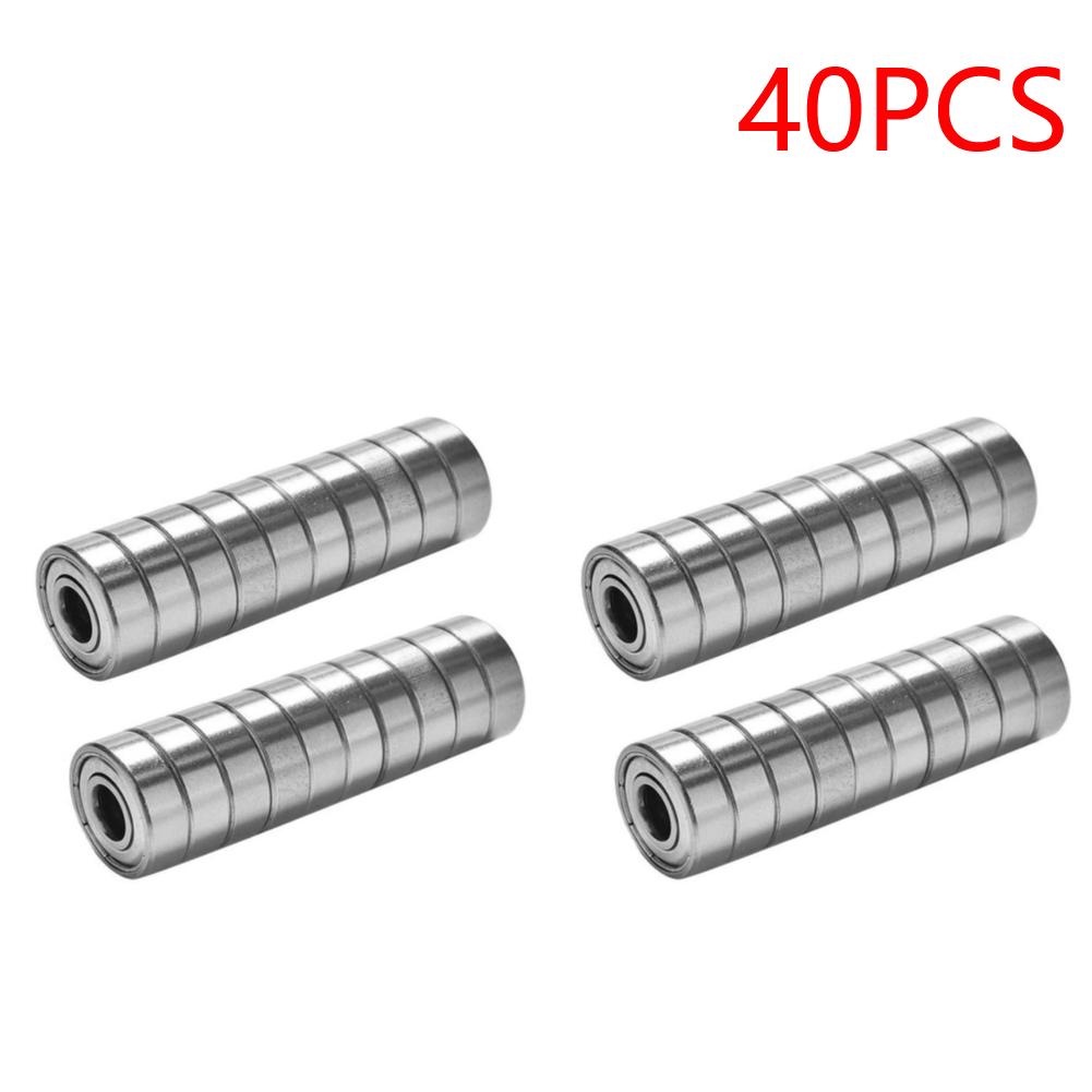 608ZZ Ball Bearings Carbon Steel Single Row Deep Groove Miniature Bearings for Skateboard Roller Skates Scooter