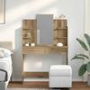 VidaXL Dressing Table with Mirror Artisan Oak 96x39x142 Cm, Makeup Table, Jewelry Table, Dressing Table with Mirror, 857012