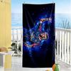 Brazilian Soccer Player Session. Beach Towel Super Soft Microfiber Quickdry Fabric Comfortable Lightweight