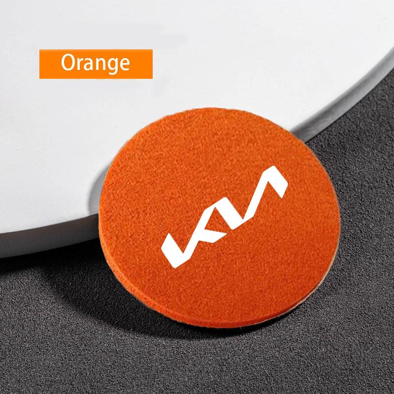 DDMS8 Car Water Cup Pad Round Felt Coaster Mat Anti-Slip Car Water Coaster Cup Mat For Kia Rio 3 4 K2 K3 X-Line Car Accessories