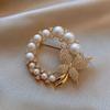 Pearl Butterfly Brooch High -End Small Fragrance Exquisite Luxurious Elegant Temperament 2023 New Trend Exquisite Brooch Pin