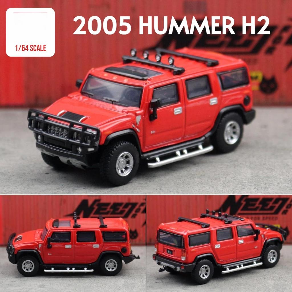 Масштаб 1/64 Модель игрушечного автомобиля внедорожника Hummer H2 JKM 1:64 Внедорожный Спорт Миниатюрный Автомобиль Свободные Колеса Литой Сплав Коллекция Подарок Дети