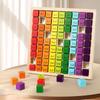 Детская деревянная доска Монтессо для умножения: Развивающая игрушка для развития навыков счета и обучения умножению.
