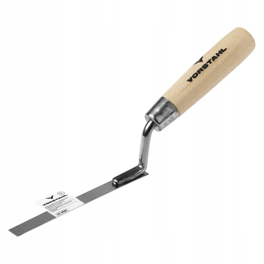 STUCCO GROUTING TROWEL Stainless steel wooden handle 8mm
