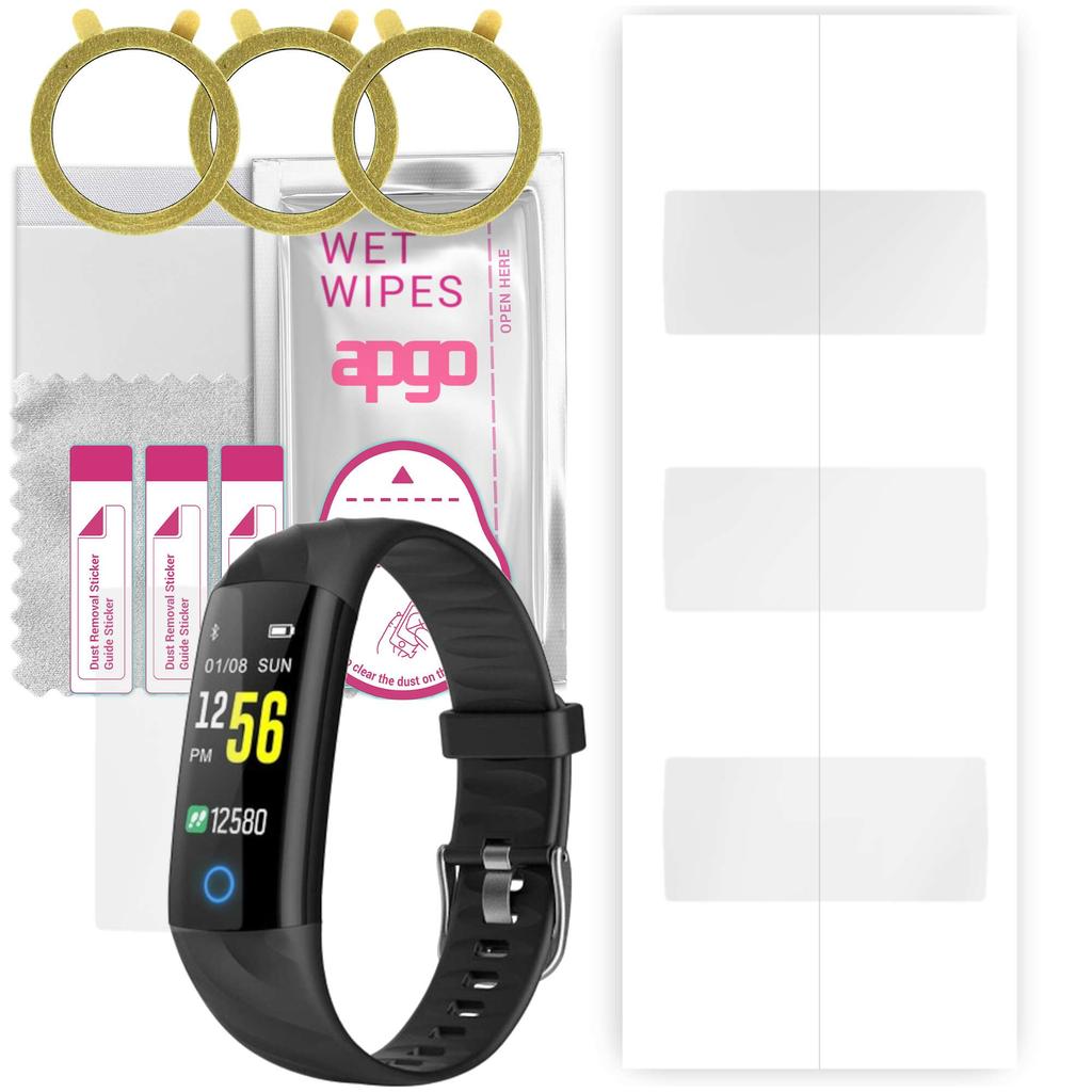 3x Apgo Hydrogel Screen Protector for Garett Fit 14, Hydrogel Film, with Positioning Layer Easy Installation