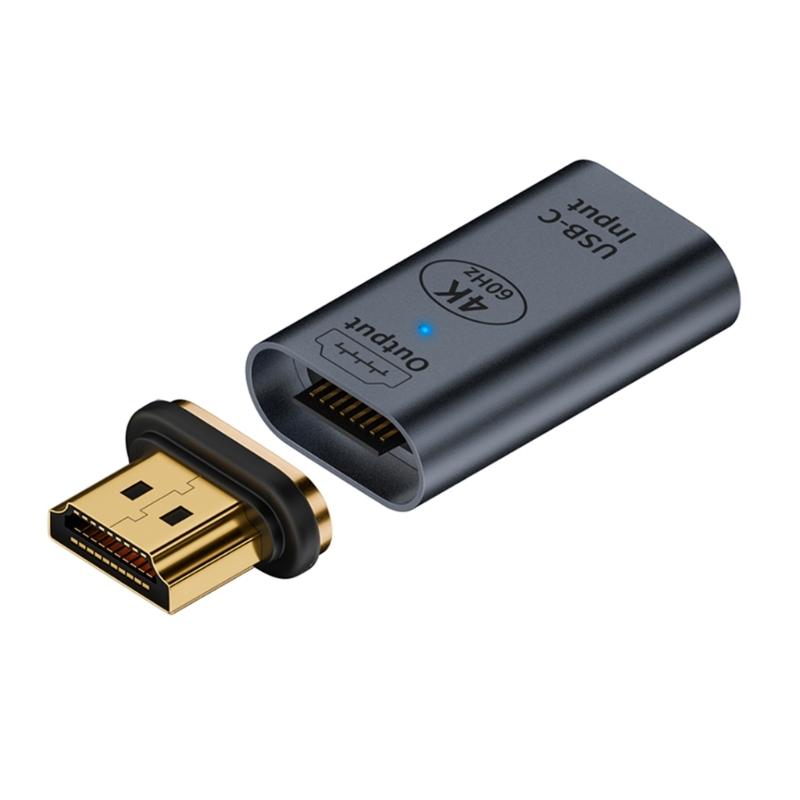 Магнитный адаптер HDTV Поддержка 4K/60 Гц 1080p TypeC гнездо к разъему HDTV