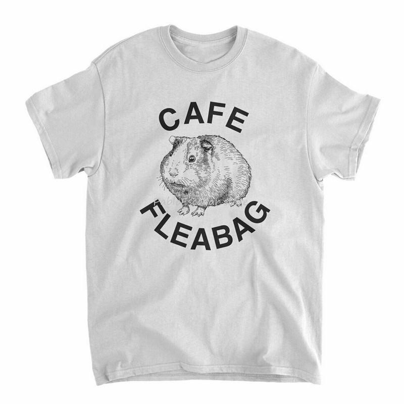 Футболка Cafe Fleabag - Кафе Морских Свинок Old Skool Hooligans Культовый ТВ Комедийный Хлопковый Топ Футболка