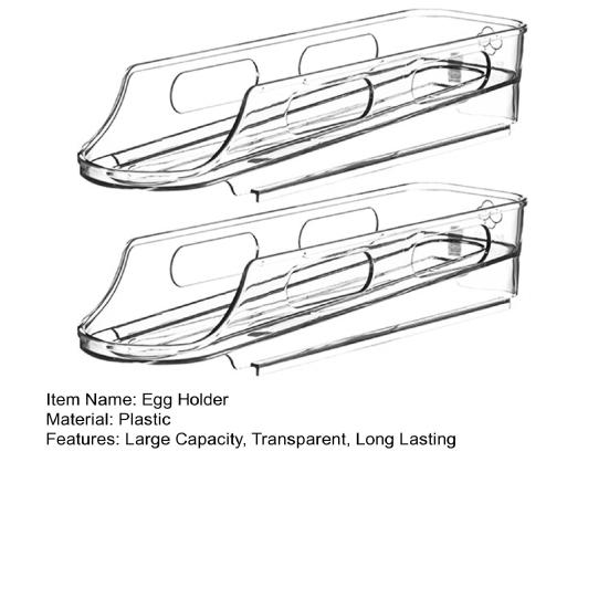 Автоматическая вращающаяся стойка для хранения яиц с большой емкостью, прозрачный дизайн, холодильник, органайзер для яиц, диспенсер для хранения