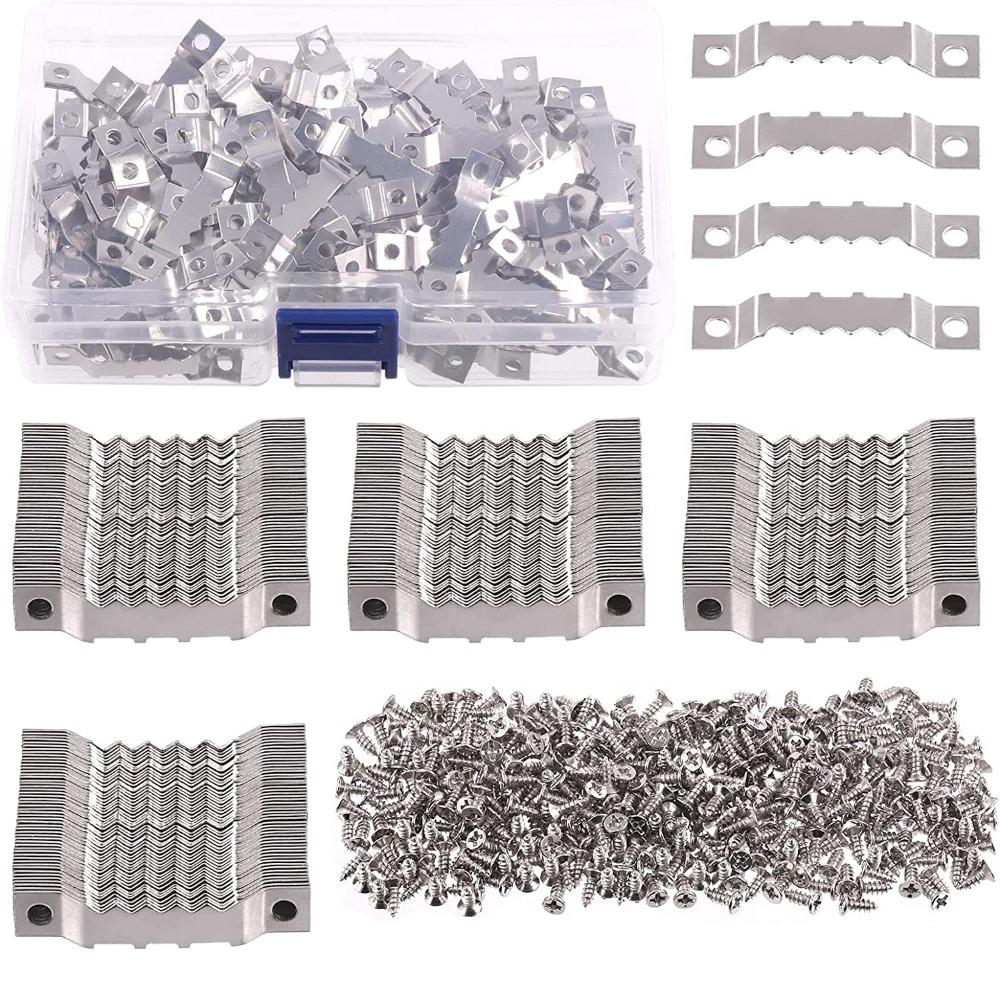 With Screw Saw Tooth Hooks Multi Functional Picture Hanging Sawtooth Picture Frame Hanger  Home