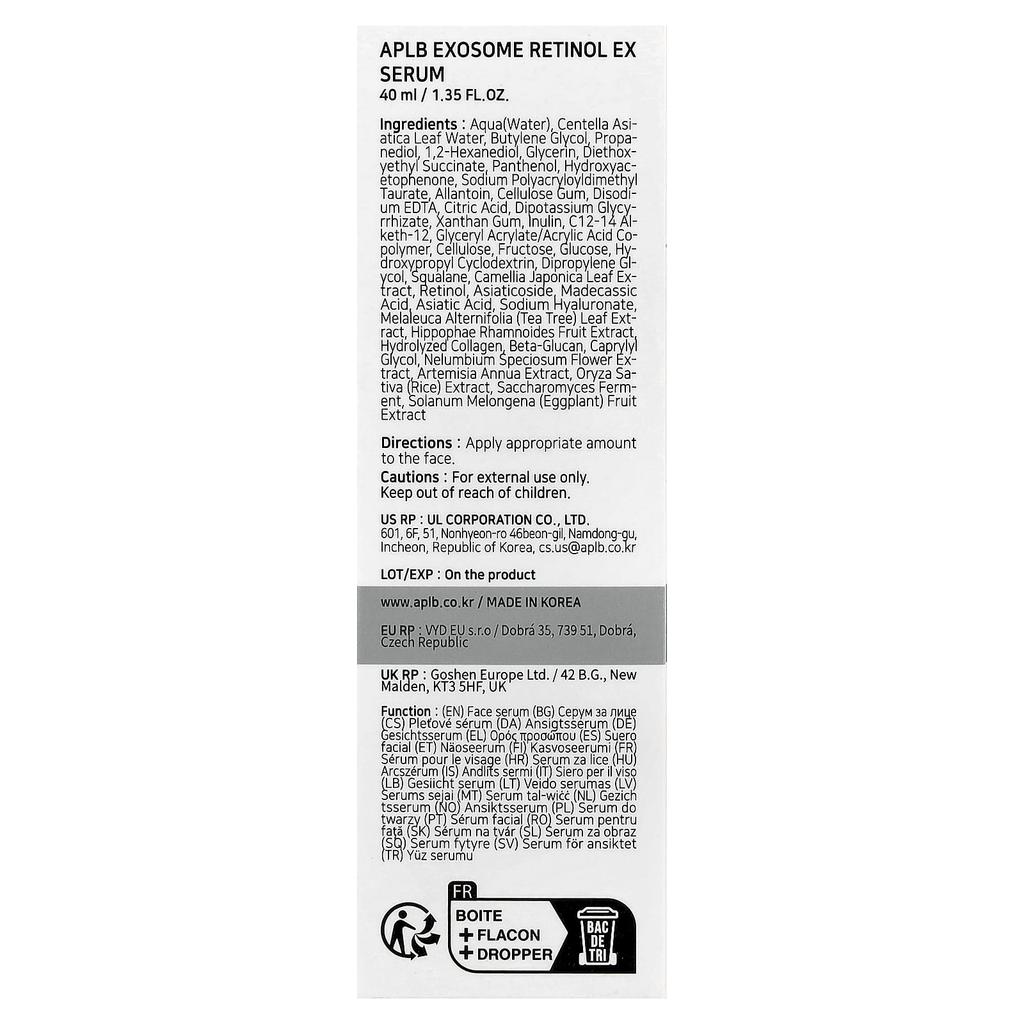 APLB Exosome Retinol EX Serum, 40ml (1.35 Fl Oz)