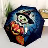 1pc Halloween Cat Auto Open/close, All-Season Portable Folding Umbrella for Women & Men, Travel, Everyday, Formal Events - Compact Luxury Parasol, Out