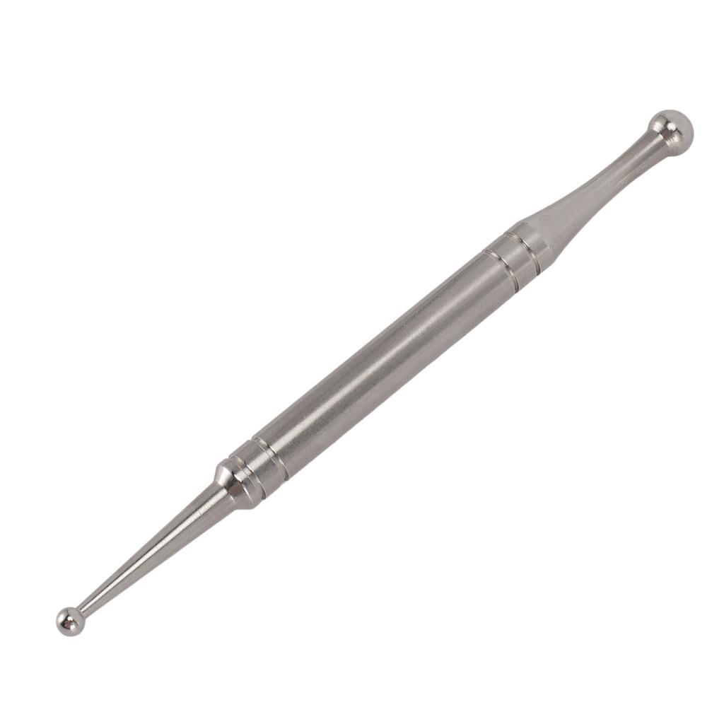 Foot Acupressure Massage Pen Stainless Steel Manual Reflexology Acupressure Pen for Face Hand Body
