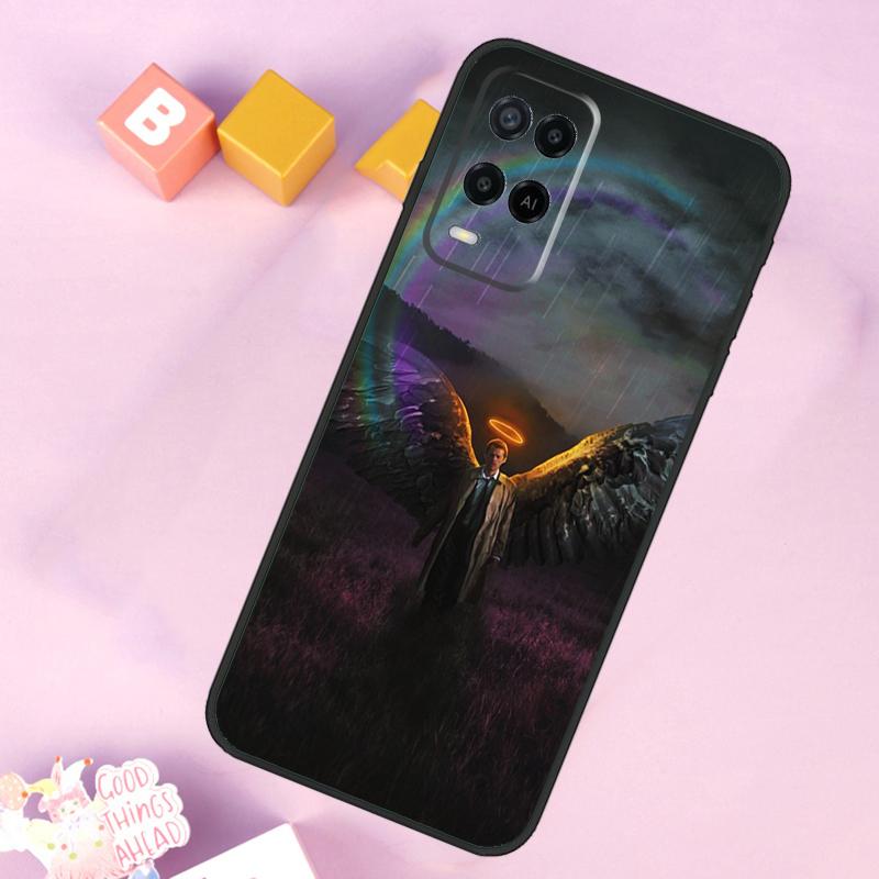 Чехол Angel Castiel Supernatural для Oppo A54 A74 A94 A40 A60 A80 A18 A38 A58 A78 A98 A96 A76 A16 A15 A17 A57 A5 A6 Pro
