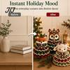 Handmade Birthday Gift Ideas Animal Xmas Tree Crochet Kit, Christmas DIY Cute Ornaments Highland Cow Forest Craft Kit for Beginners, Holiday