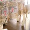 Lace Embroidered Tablecloth Pastoral Style Coffee Table Cloth Dining-Table Decoration Beautifying Round Table Tablecloth