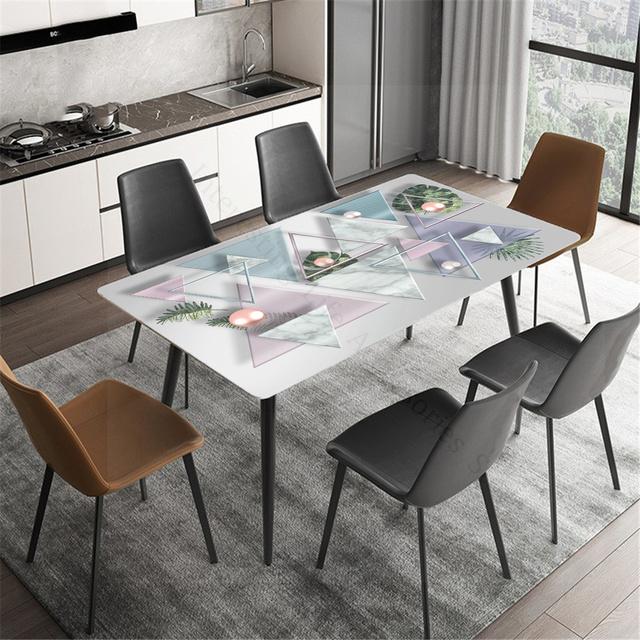 ПВХ Винил Золотой Треугольник Мрамор Контактная Бумага для Кухонных Шкафов Наклейка На Стол Водонепроницаемые Самоклеящиеся Обои Наклейки