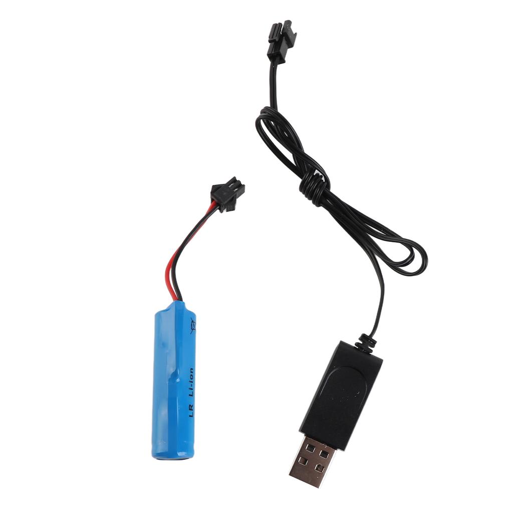 3.7V 500mAh литиевая батарея имитация RC лодка игрушки батарея USB кабель для зарядки аксессуары RC лодка
