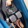 Fashionable and Trendy Backpack with Diamond Inlay, Multifunctional and Stylish, Versatile Single Shoulder Crossbody Bag