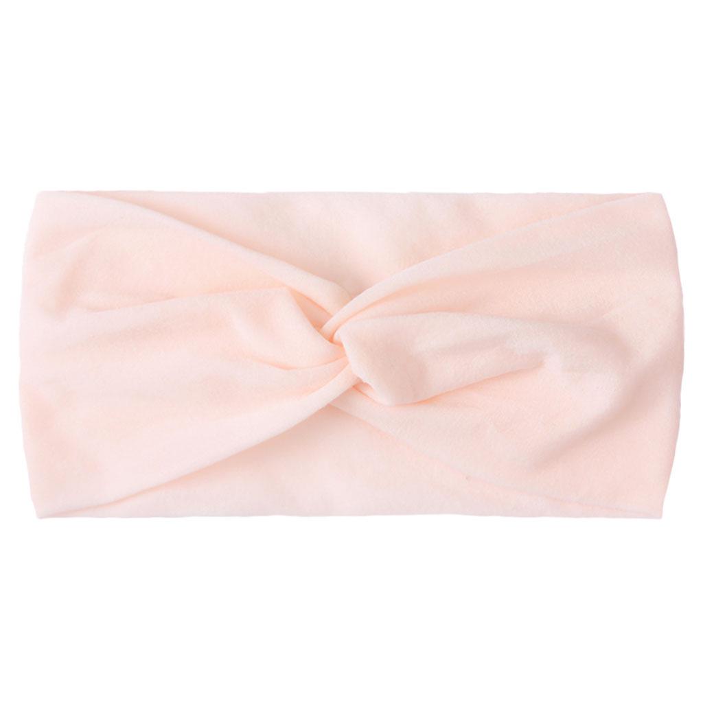 Children's Solid Color Knotted Nylon Headbands: 28 Colors Available