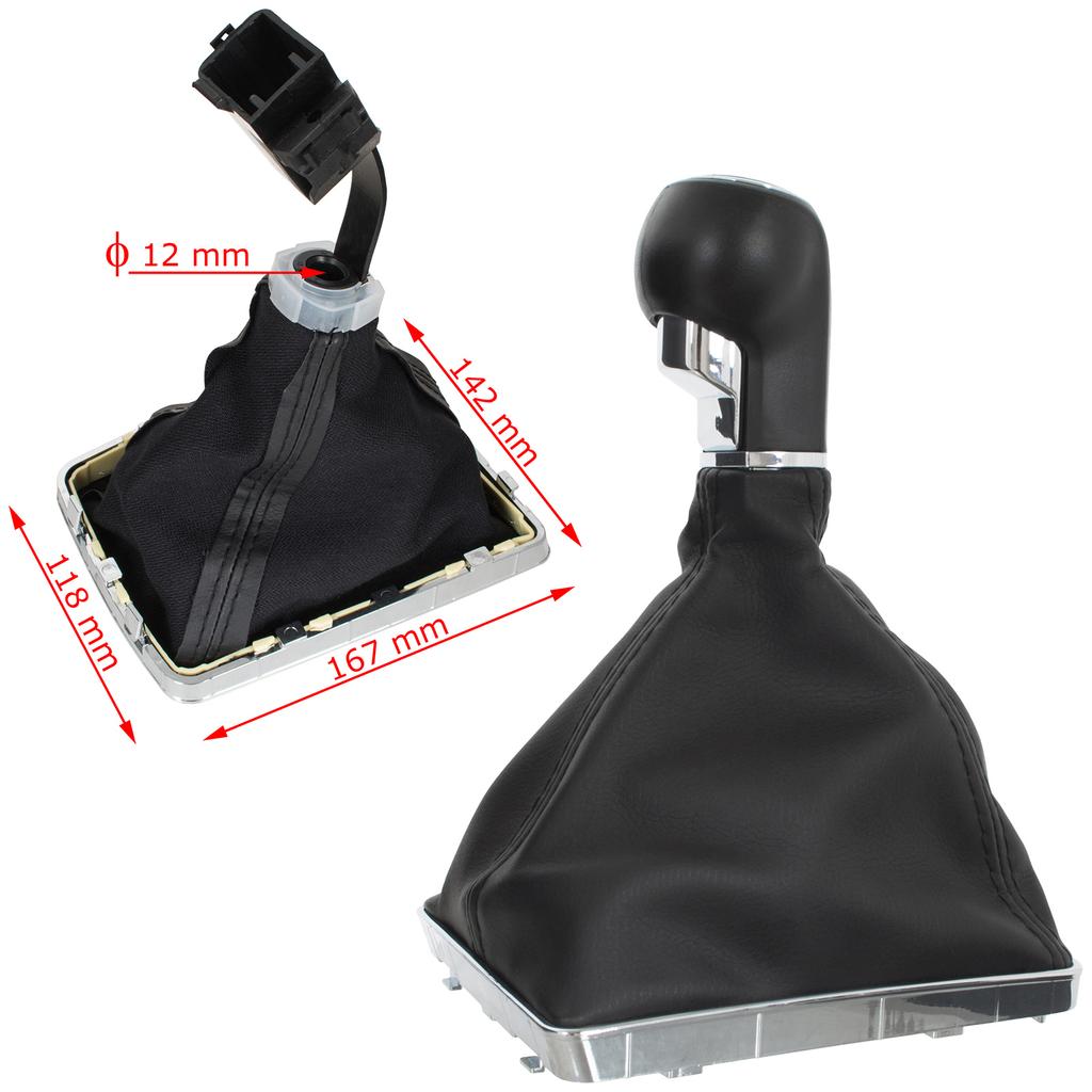 Opel Astra III H 04-10 Gear Shift Knob Black & Gaiter 6-Speed