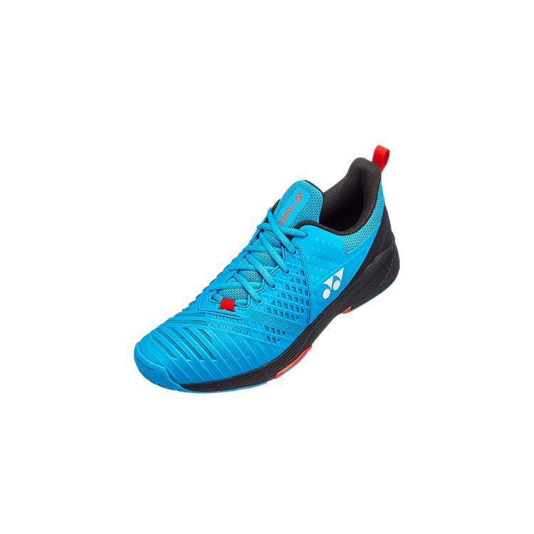 YONEX Power Cushion Sonikage 3 Удобные Амортизация Нескользящие Низкие Теннисные Кроссовки Унисекс Синий Черный SHTS3WACEX-054
