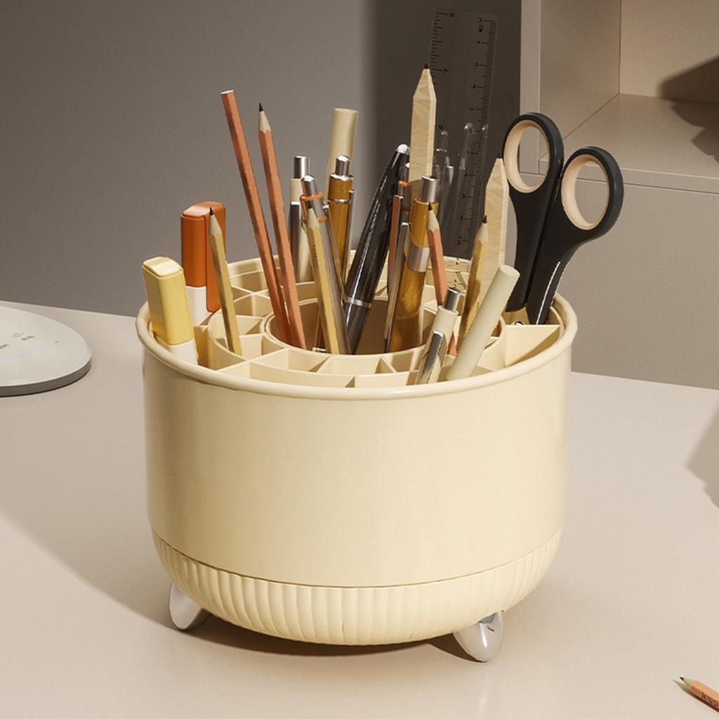 Makeup Brush Holder Organizer 360 Rotating Large Capacity Makeup Brush Storage Box for Home 21 Grid