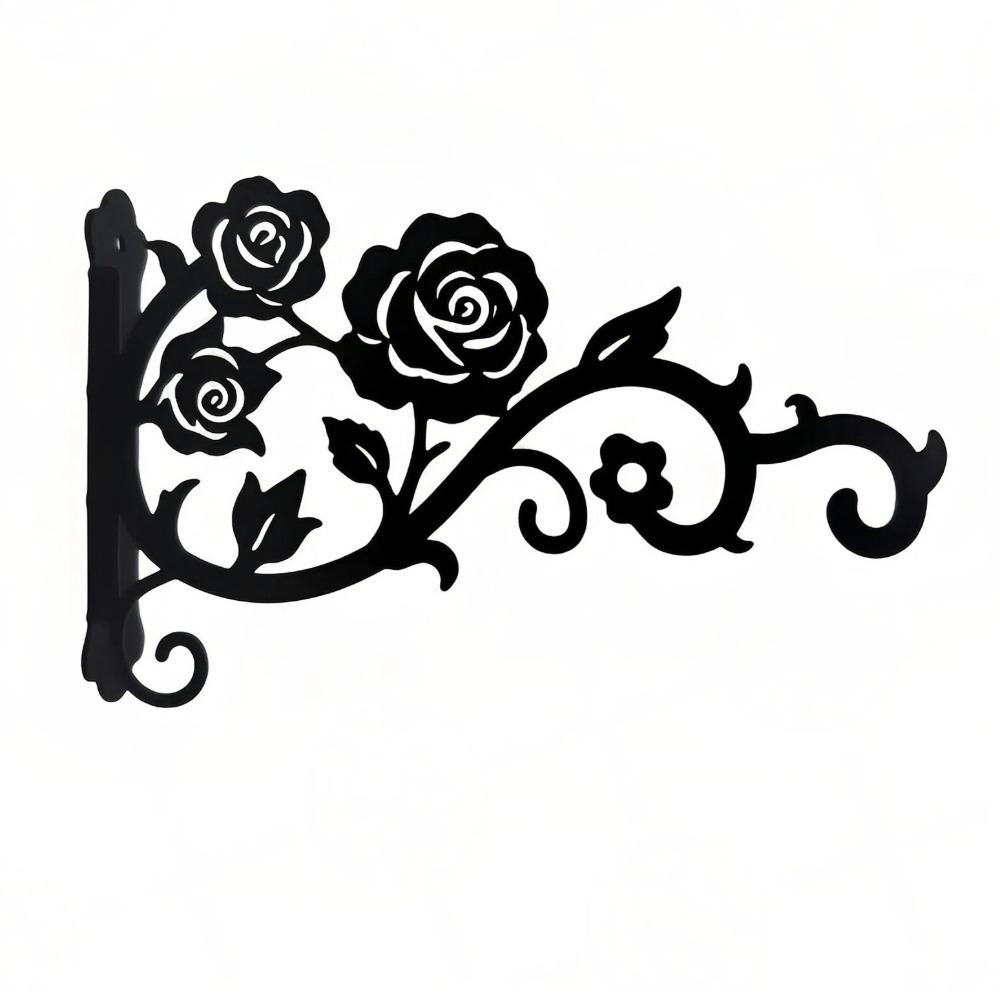 Rustproof Metal Plant Hook Hollow Flower Basket Hook Outdoor Hanging Hook Courtyard Decoration