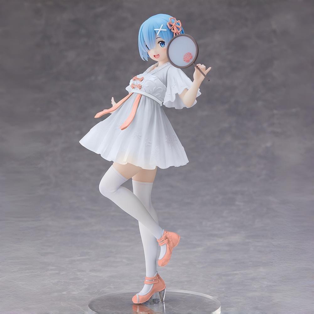 Ре:Фигурка Zero Rem в китайском ханьфу из ПВХ - 180 мм Коллекционный декор для приборной панели автомобиля, Аниме-статуэтка для стола, офиса, игровой комнаты, подарок