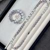 Vintage High Quality High Gloss Purple Cold White Imitation Pearl Collarbone Chain Necklace Sweater Chain