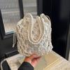 Summer Beach Bag For Women Mesh Rope Knitted Bucket Shoulder Bags Reticulate Hollow Travel Shopper Totes Ladies Fashion Handbags