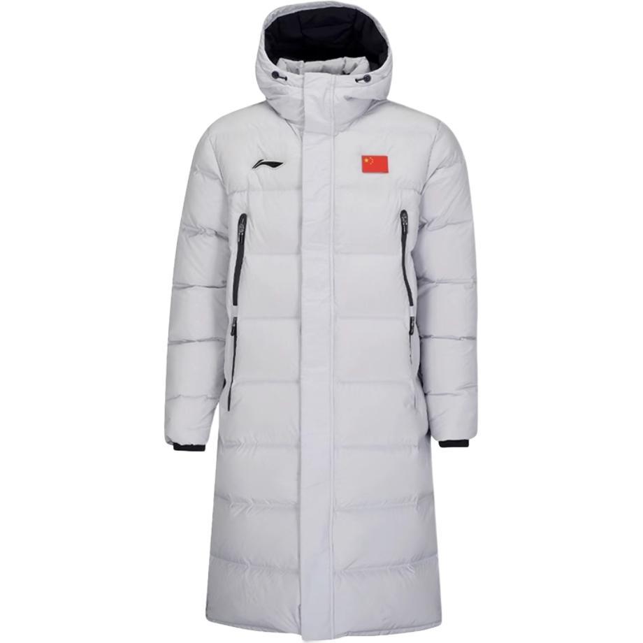 Коллекция бадминтона Li Ning Пуховик Унисекс Монетный Серый AYMT123-3