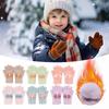 Cold Proof Children Baby Kids Bow Gloves Thickened Hand Warmer Autumn Winter